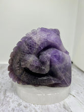 Load image into Gallery viewer, Hand Carved Amethyst Iguana
