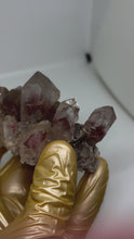Load and play video in Gallery viewer, Red Hematite Phantom Quartz Cluster
