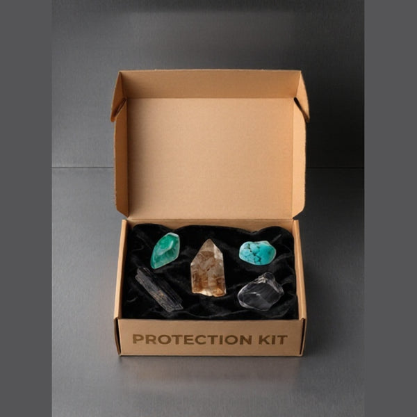 The Protection Box crystal kit, front view