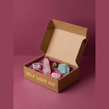 Load image into Gallery viewer, The Self Love Box crystal kit, angled view