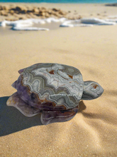 Load image into Gallery viewer, Agate / Amethyst Turtles
