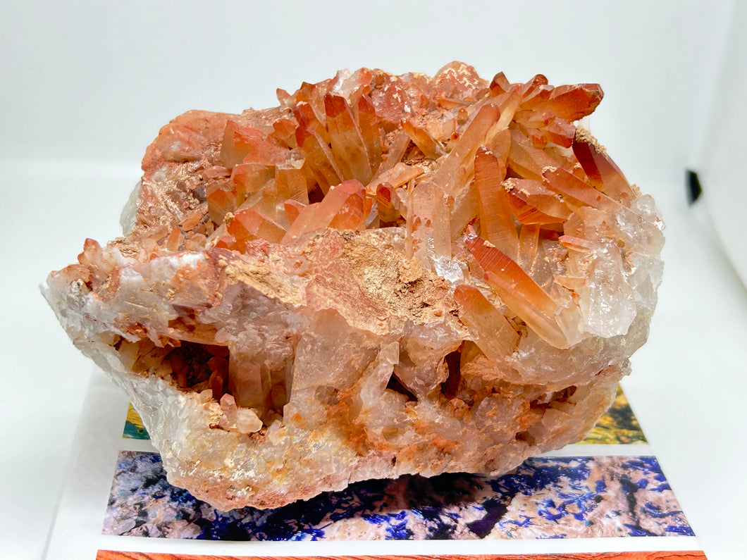 Red Hematite coated Quartz