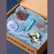 Load image into Gallery viewer, The Relaxation Box crystal kit, close-up
