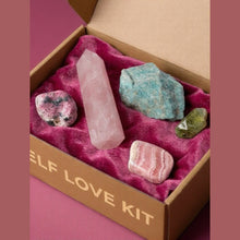 Load image into Gallery viewer, The Self Love Box crystal kit, close-up
